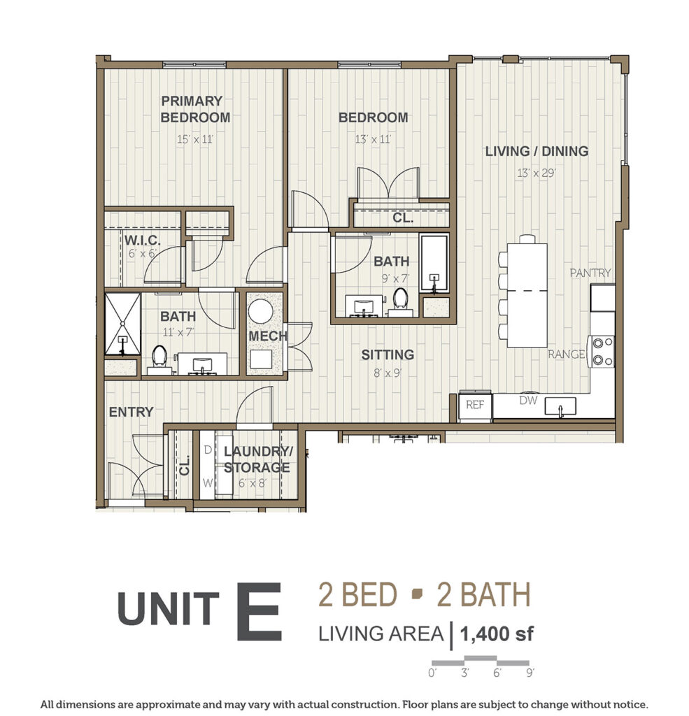 Unit E Floor Plan