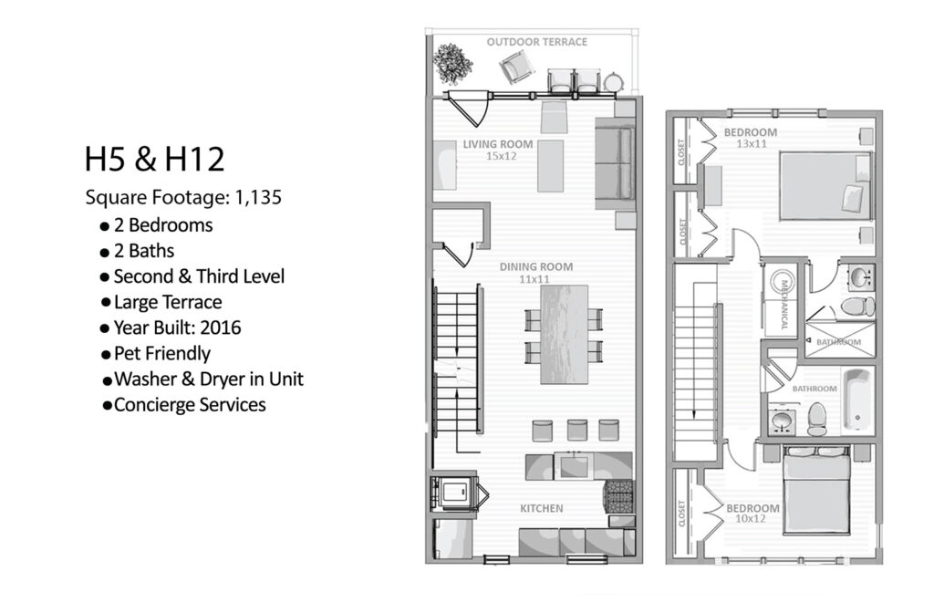 Two-Bedroom Duplex