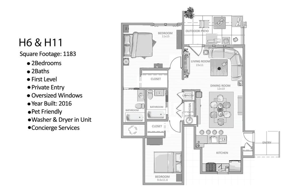 Two-Bedroom