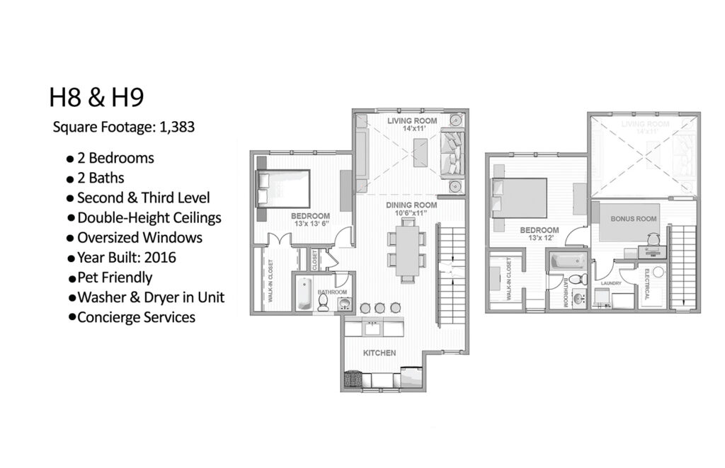 Two-Bedroom Duplex