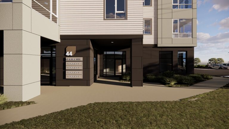 44 Springside entrance rendering